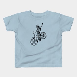 SEEMBO Cowboy Cycling Bicycle Bicycling Biking Riding Bike Kids T-Shirt